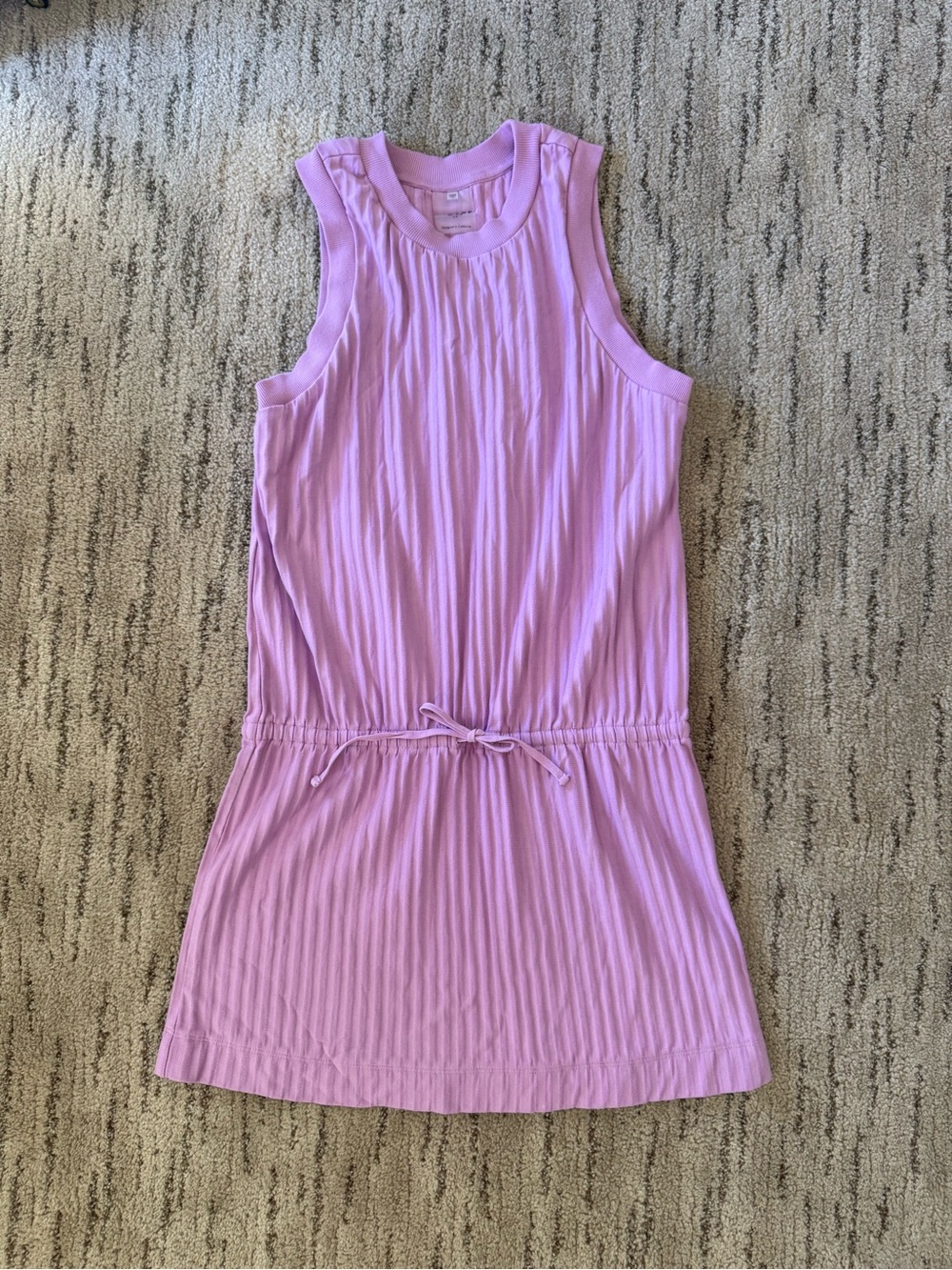 l*space Lavender Ribbed Mini Active Dress